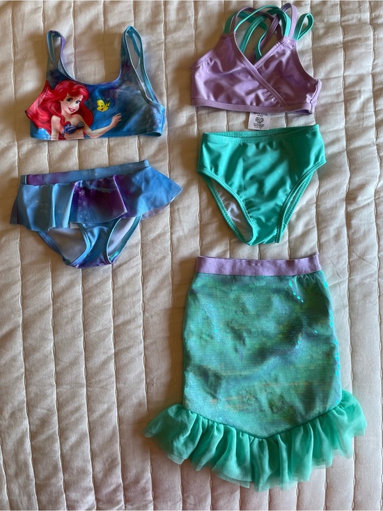 Disney Other - Bundle of 2 Disney Little Mermaid Ariel Swim Sets | Girls 2T